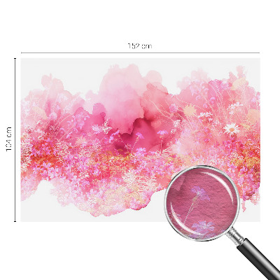Fotomural decorativo para cabecero de cama con estampado floral