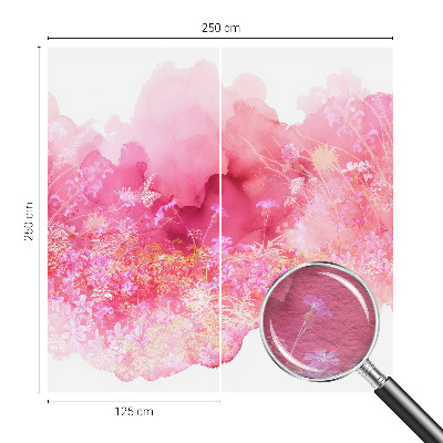 Fotomural decorativo para cabecero de cama con estampado floral