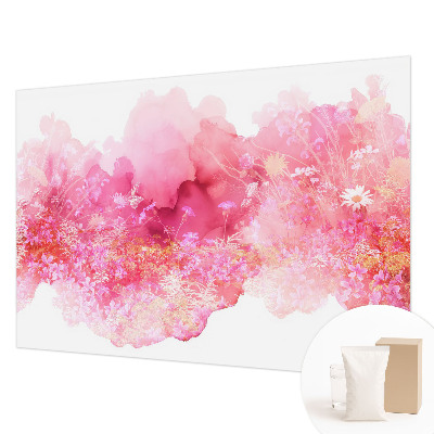 Fotomural decorativo para cabecero de cama con estampado floral