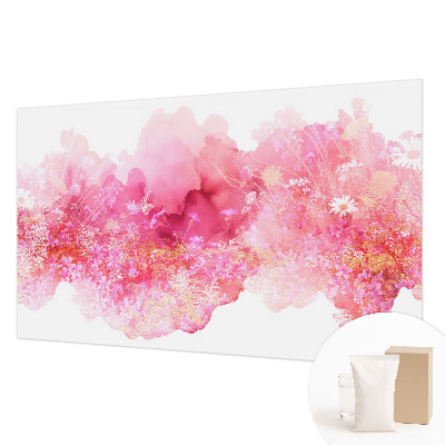 Fotomural decorativo para cabecero de cama con estampado floral