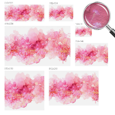 Fotomural decorativo para cabecero de cama con estampado floral