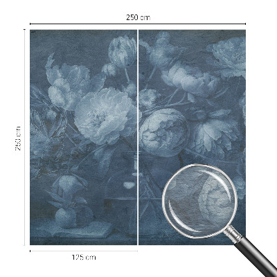 Fotomural decorativo para cabecero de cama con un motivo de arreglo floral