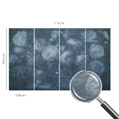 Fotomural decorativo para cabecero de cama con un motivo de arreglo floral