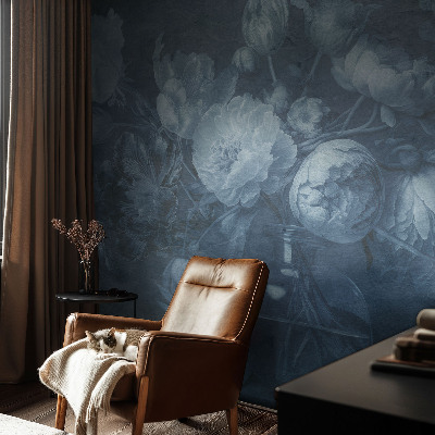Fotomural decorativo para cabecero de cama con un motivo de arreglo floral