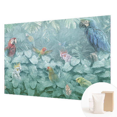 Mural de pared con estampado hermoso con diseño de aves exóticas