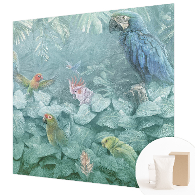 Mural de pared con estampado hermoso con diseño de aves exóticas