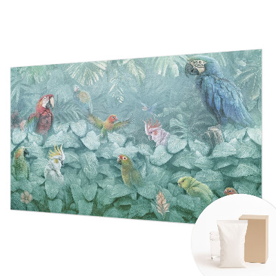 Mural de pared con estampado hermoso con diseño de aves exóticas