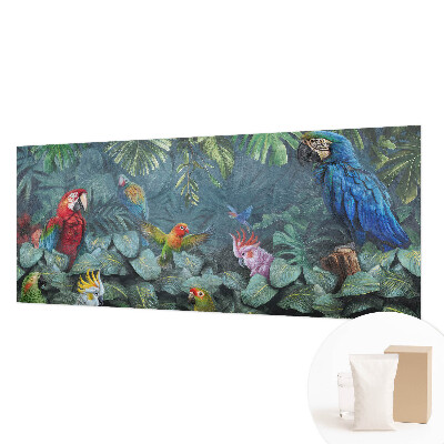 Papel mural texturado decorativo con diseño de selva exótica