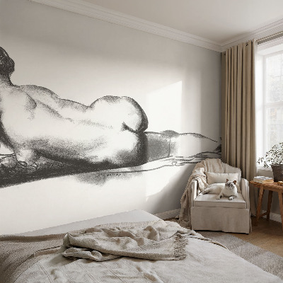 Mural de pared con estampado hermoso con el diseño «Un acto sutil»