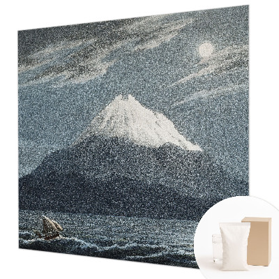 Papel mural con patrón decorativo con motivo 'Noche iluminada por la luna'