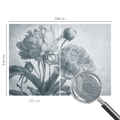 Fotomural decorativo para cabecero de cama con diseño de elegancia floral para cabecero