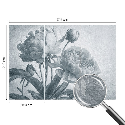 Fotomural decorativo para cabecero de cama con diseño de elegancia floral para cabecero