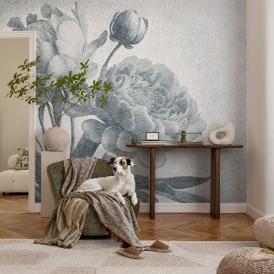 Fotomural decorativo para cabecero de cama con diseño de elegancia floral para cabecero