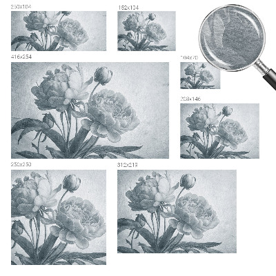 Fotomural decorativo para cabecero de cama con diseño de elegancia floral para cabecero