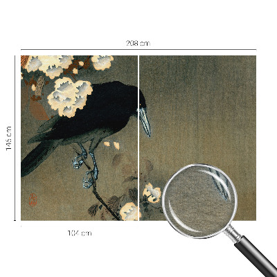 Mural decorativo con diseño de naturaleza exótica