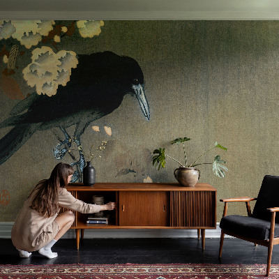 Mural decorativo con diseño de naturaleza exótica
