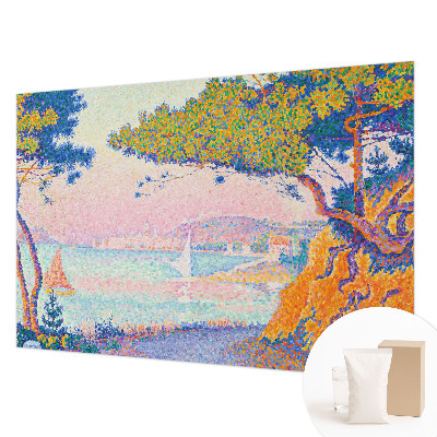 Fotomural decorativo para cabecero de cama con un paisaje colorido