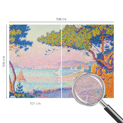 Fotomural decorativo para cabecero de cama con un paisaje colorido