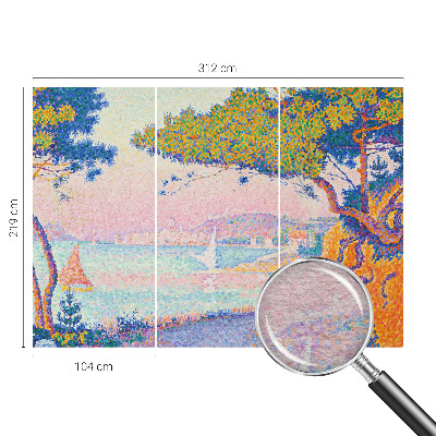 Fotomural decorativo para cabecero de cama con un paisaje colorido