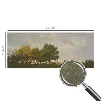 Fotomural decorativo para cabecero de cama con un paisaje forestal