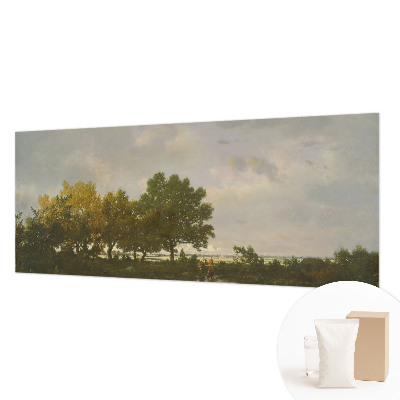 Fotomural decorativo para cabecero de cama con un paisaje forestal
