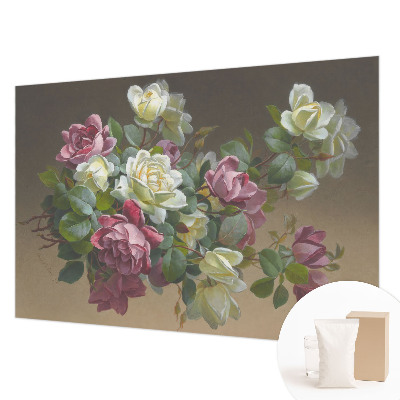 Mural de pared con estampado hermoso con un diseño de elegancia floral