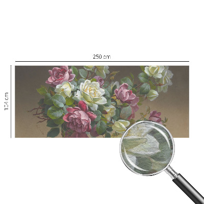 Mural de pared con estampado hermoso con un diseño de elegancia floral