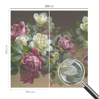 Mural de pared con estampado hermoso con un diseño de elegancia floral