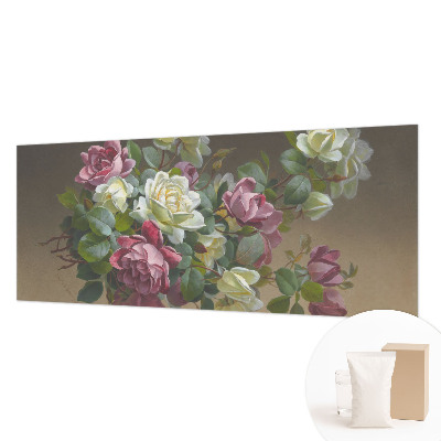 Mural de pared con estampado hermoso con un diseño de elegancia floral