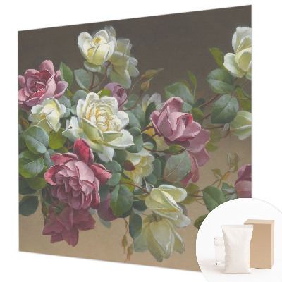 Mural de pared con estampado hermoso con un diseño de elegancia floral