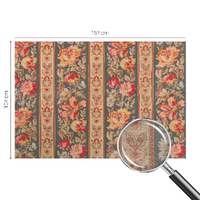 Papel mural texturado decorativo con estampado de flores coloridas