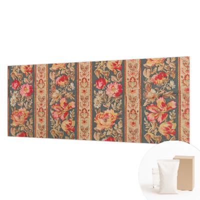 Papel mural texturado decorativo con estampado de flores coloridas