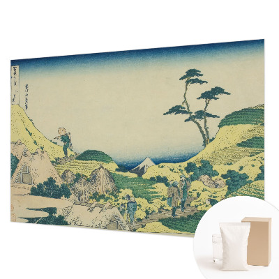 Papel mural con patrón decorativo con diseño de paisaje rural