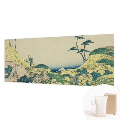 Papel mural con patrón decorativo con diseño de paisaje rural