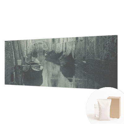 Papel mural texturado decorativo con diseño de canal antiguo