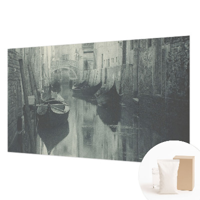 Papel mural texturado decorativo con diseño de canal antiguo