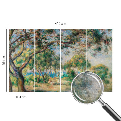 Fotomural decorativo para cabecero de cama con un paisaje costero