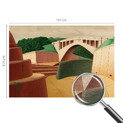 Mural de pared con estampado hermoso con un paisaje tranquilo