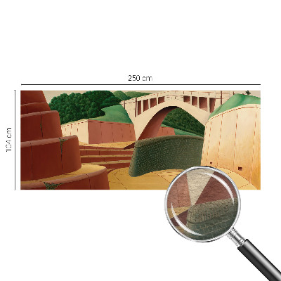 Mural de pared con estampado hermoso con un paisaje tranquilo