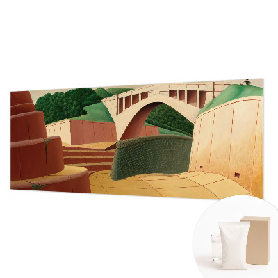 Mural de pared con estampado hermoso con un paisaje tranquilo