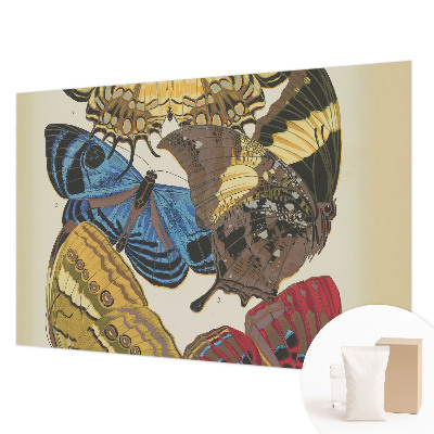 Mural decorativo con motivo de mariposas