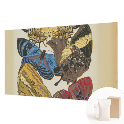Mural decorativo con motivo de mariposas