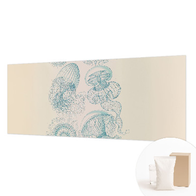 Papel mural con patrón decorativo con un diseño de medusas marinas