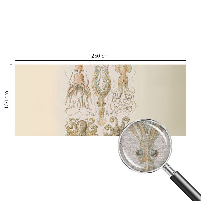 Papel mural texturado decorativo con diseño de vida marina