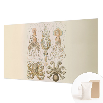 Papel mural texturado decorativo con diseño de vida marina