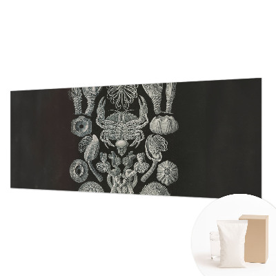 Mural decorativo con diseño de formas subacuáticas