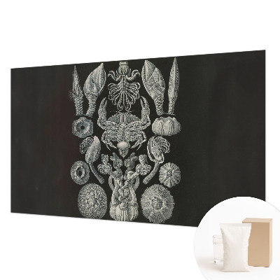 Mural decorativo con diseño de formas subacuáticas