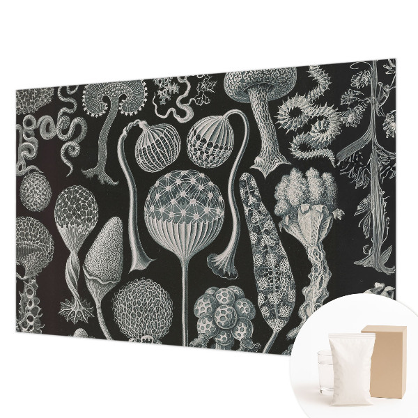 Fotomural decorativo para cabecero de cama con diseño de plantas mágicas