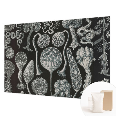 Fotomural decorativo para cabecero de cama con diseño de plantas mágicas
