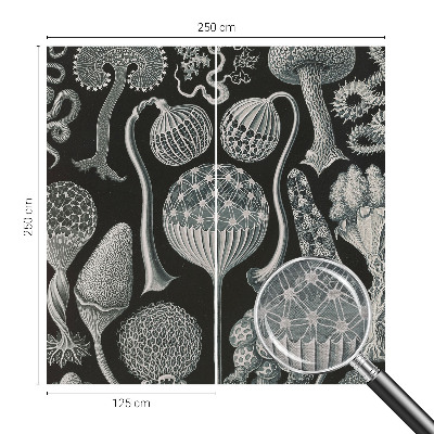 Fotomural decorativo para cabecero de cama con diseño de plantas mágicas